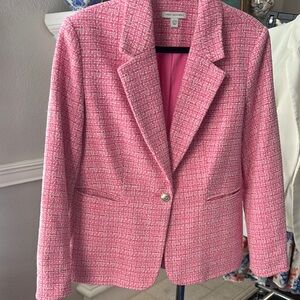 Pink Tweed Blazer by
